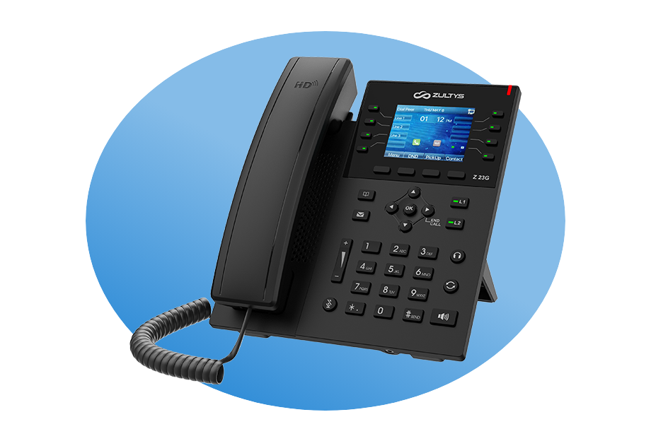 Zultys, Z 23GE, IP phone, VoIP, Cloud Phone Service